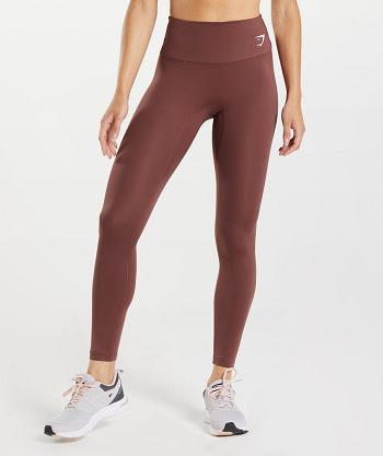 Gymshark Training Ženske Tajice Roze Smeđe | HR 4073TCE